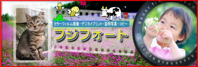 フジフォート ☆ 証明写真･写真ﾌﾟﾘﾝﾄ･ｽﾏﾎﾌﾟﾘﾝﾄ･ﾃﾞｼﾞｶﾒﾌﾟﾘﾝﾄ･ﾗﾐﾈｰﾄ･ｶﾗｰｺﾋﾟｰ･ｴｹｺ人形･帯広 日本帯広の写真店